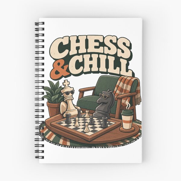 Item preview, Chess & Chill – Casual Chess Player Board Game Design designed and sold by Print-Mingle01.