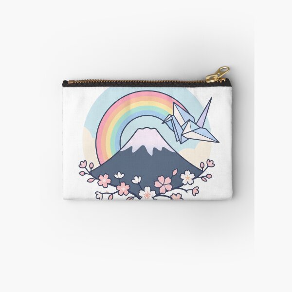 Artikelvorschau, Der Berg Fuji, ein Regenbogen und ein Kranich entworfen und verkauft von SoraPetals.