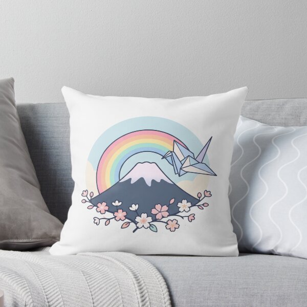 Item preview, Mount Fuji, a rainbow, and a crane designed and sold by SoraPetals.