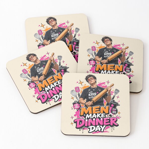 Item preview, Cool King Of Kitchen Men Make Dinner Day designed and sold by CloudyCatArt.