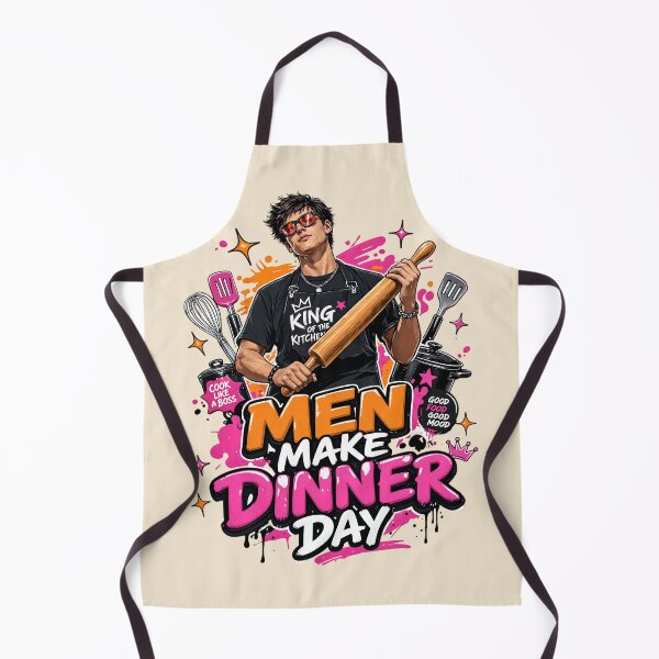 Item preview, Cool King Of Kitchen Men Make Dinner Day designed and sold by CloudyCatArt.