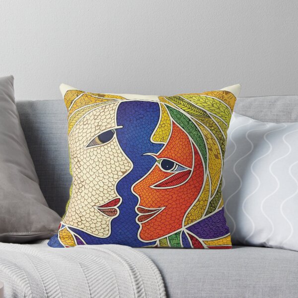 Item preview, Two Faces - Stained Glass Portrait designed and sold by photossmirnov.
