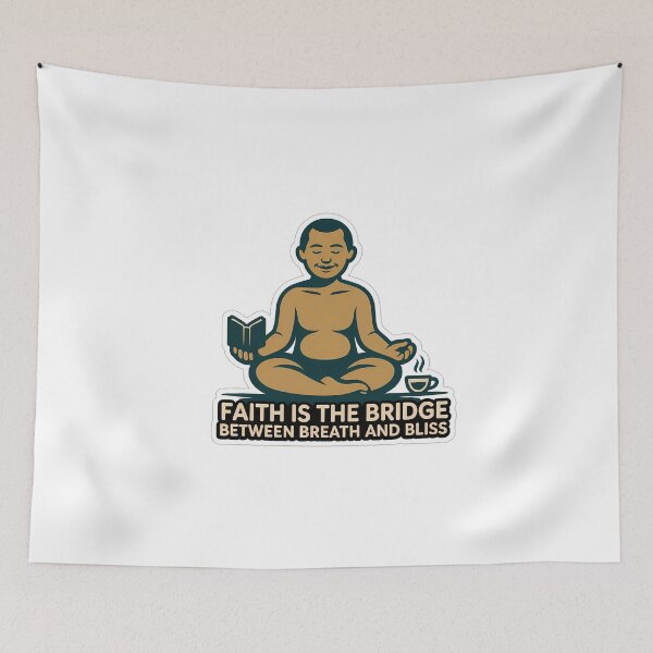 Item preview, Minimalist Yoga Moment with Quote designed and sold by NiftyWrx.