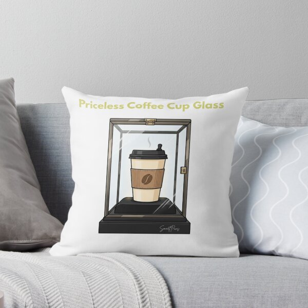Item preview, Priceless Coffee Cup Glass Display Case Relatable Everyday Pun designed and sold by SmartPuns.