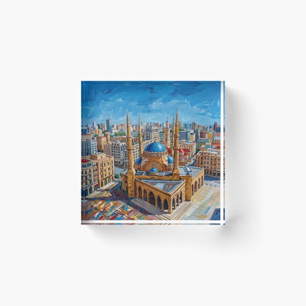 Item preview, Beirut Lebanon Wall Art – Islamic Cityscape designed and sold by POSTERIOCREW.