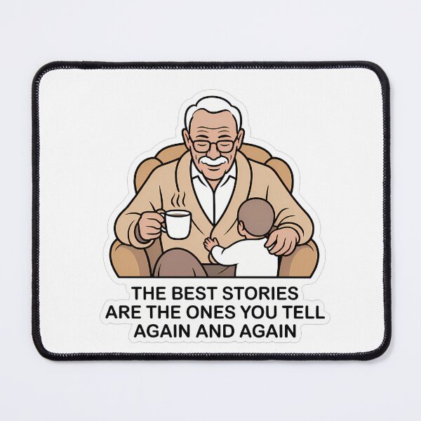 Item preview, Wise Grandfather & Child with Motivational Quote designed and sold by NiftyWrx.