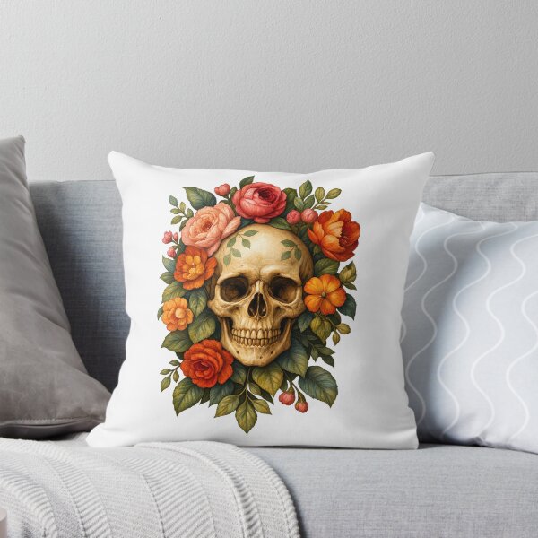 Item preview, Floral Crown Skull designed and sold by Whatever Works.