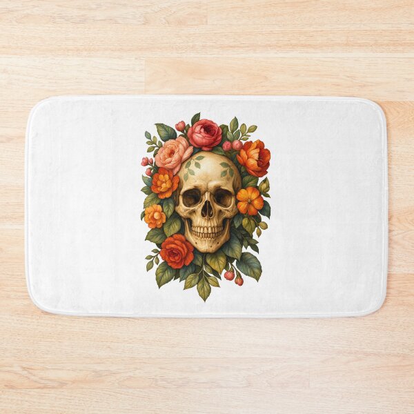 Item preview, Floral Crown Skull designed and sold by Whatever Works.