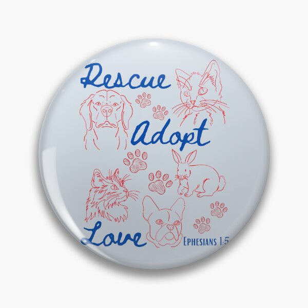 Item preview, Animal Rescue, Adopt Cats Dogs, Save Animals, Love all Creatures , Christian Ephesians 15  designed and sold by Forevermore.