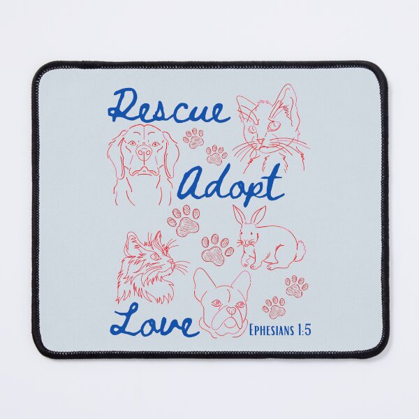 Item preview, Animal Rescue, Adopt Cats Dogs, Save Animals, Love all Creatures , Christian Ephesians 15 designed and sold by Forevermore.
