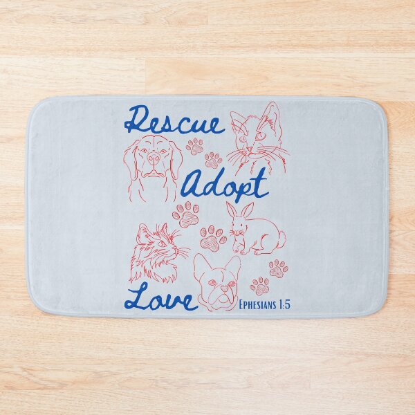 Item preview, Animal Rescue, Adopt Cats Dogs, Save Animals, Love all Creatures , Christian Ephesians 15  designed and sold by Forevermore.