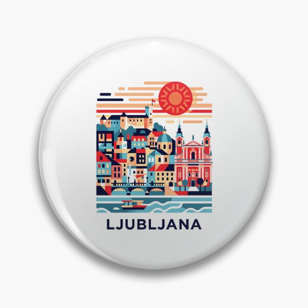 Artikelvorschau, Ljubljana Slowenien Vintage Druck - Ljubljana Drache entworfen und verkauft von OzzFrequency.