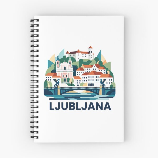 Item preview, CLjubljana Slovenia Vintage Print - Ljubljana Dragon designed and sold by OzzFrequency.