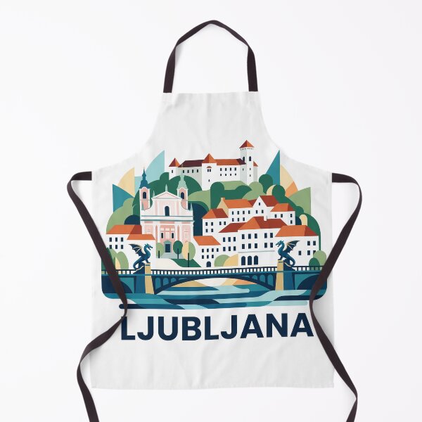 Item preview, CLjubljana Slovenia Vintage Print - Ljubljana Dragon designed and sold by OzzFrequency.