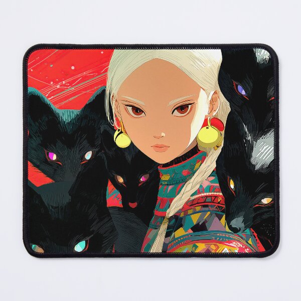 Item preview, Anime Princess With Magical Fox Companions Fantasy Art designed and sold by DEC02.