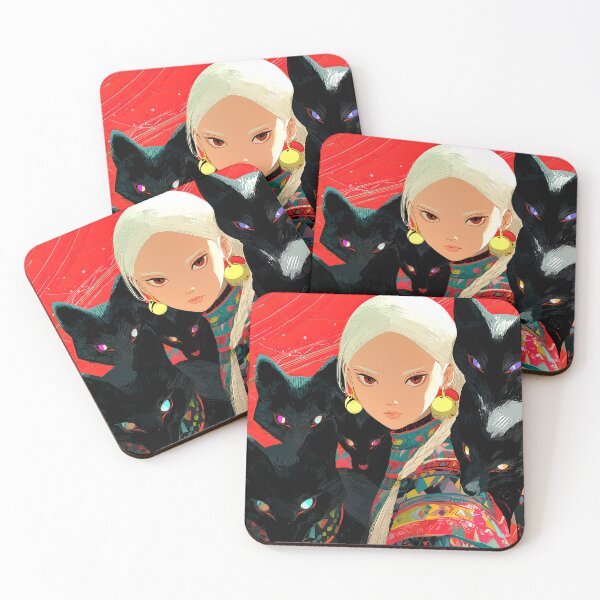 Item preview, Anime Princess With Magical Fox Companions Fantasy Art designed and sold by DEC02.