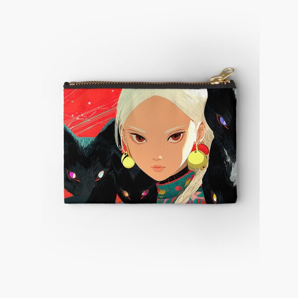 Item preview, Anime Princess With Magical Fox Companions Fantasy Art designed and sold by DEC02.
