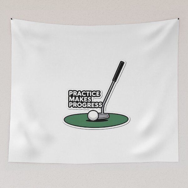 Item preview, Practice Makes Progress Golf designed and sold by NiftyWrx.