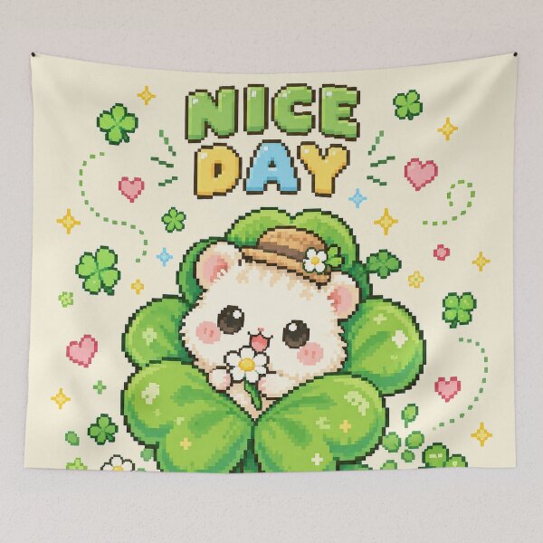 Item preview, Cute Kawaii Hamster Nice Day designed and sold by Pure Craft.