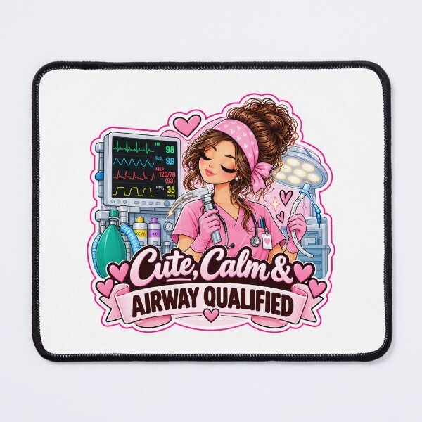 Item preview, Cute Calm & Airway Qualified – Anesthesiologist Gift designed and sold by MaritaSS.