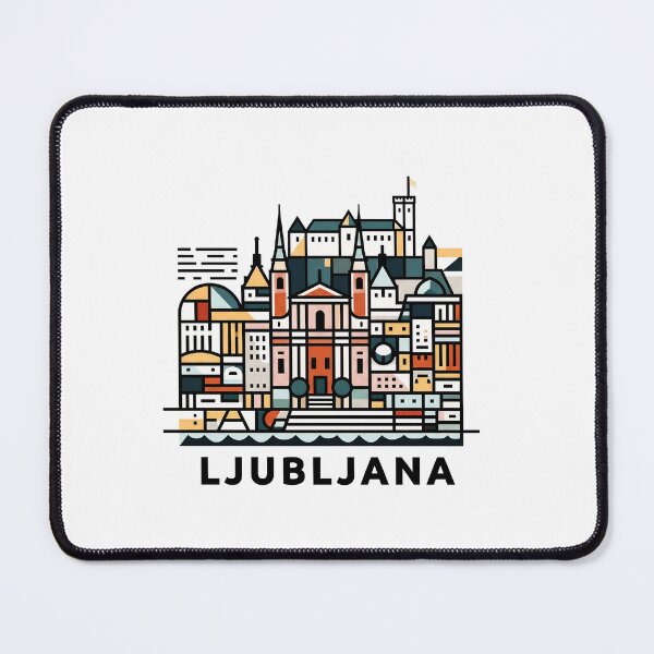 Item preview, Ljubljana Slovenia Vintage Print - Ljubljana Dragon designed and sold by OzzFrequency.