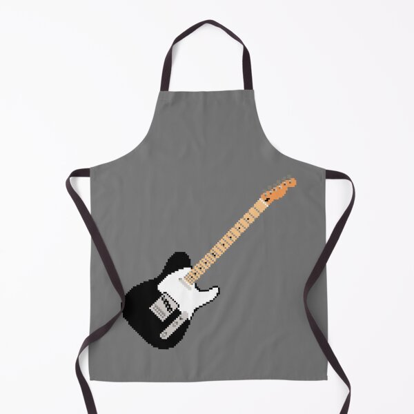 Item preview, Black Pixel Art Telecaster Guitar - 8-Bit Retro designed and sold by OpenTabsDesigns.