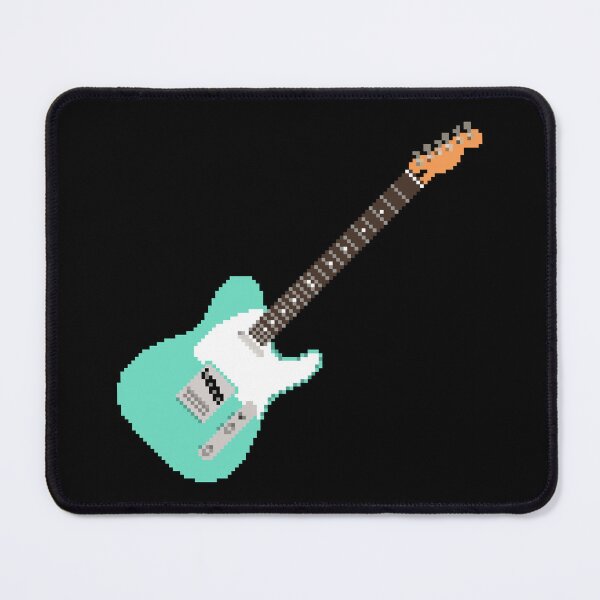 Item preview, Surfgreen Pixel Art Telecaster Guitar - 8-Bit Retro designed and sold by OpenTabsDesigns.