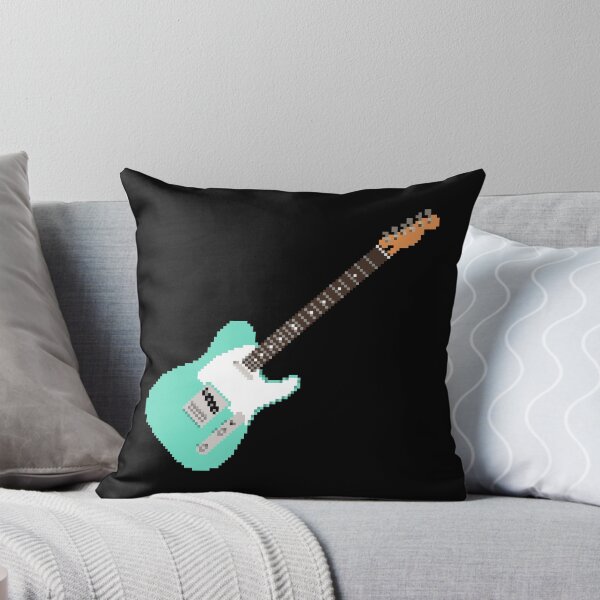 Item preview, Surfgreen Pixel Art Telecaster Guitar - 8-Bit Retro designed and sold by OpenTabsDesigns.