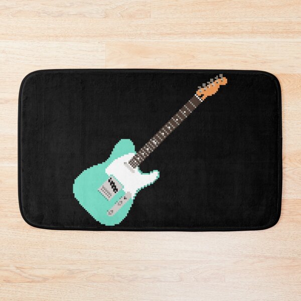 Item preview, Surfgreen Pixel Art Telecaster Guitar - 8-Bit Retro designed and sold by OpenTabsDesigns.
