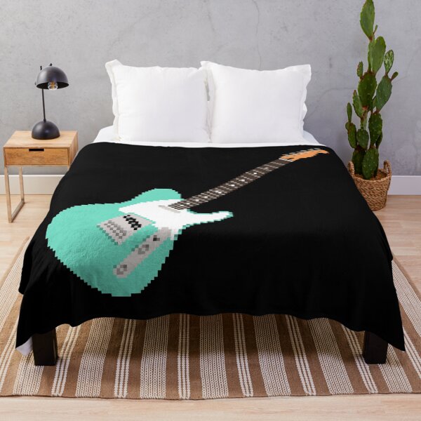 Item preview, Surfgreen Pixel Art Telecaster Guitar - 8-Bit Retro designed and sold by OpenTabsDesigns.