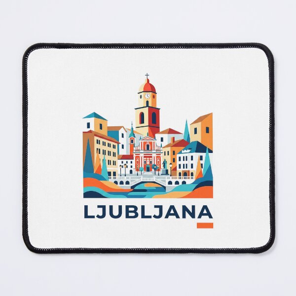 Item preview, Ljubljana Slovenia Vintage Print - Ljubljana Dragon designed and sold by OzzFrequency.