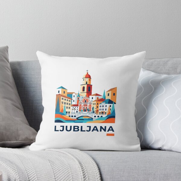 Item preview, Ljubljana Slovenia Vintage Print - Ljubljana Dragon designed and sold by OzzFrequency.