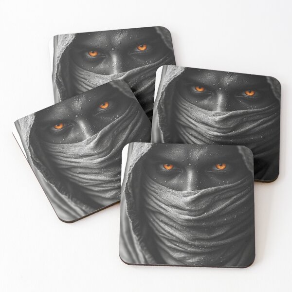 Item preview, Hooded Assassin With Glowing Orange Eyes designed and sold by YAM716.