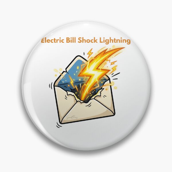 Item preview, Electric Bill Shock Lightning Bolt Mail Envelope Funny Pun designed and sold by SmartPuns.
