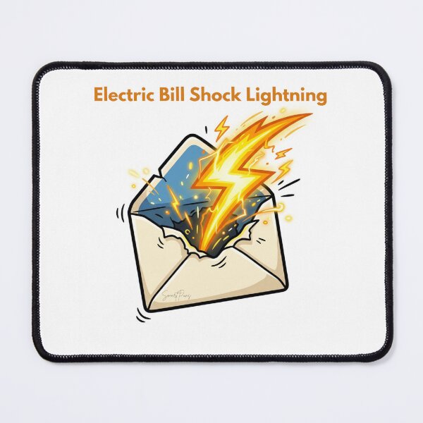 Item preview, Electric Bill Shock Lightning Bolt Mail Envelope Funny Pun designed and sold by SmartPuns.