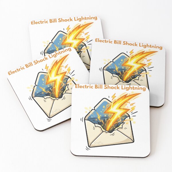 Item preview, Electric Bill Shock Lightning Bolt Mail Envelope Funny Pun designed and sold by SmartPuns.
