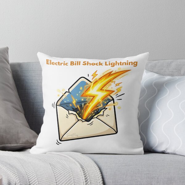 Item preview, Electric Bill Shock Lightning Bolt Mail Envelope Funny Pun designed and sold by SmartPuns.