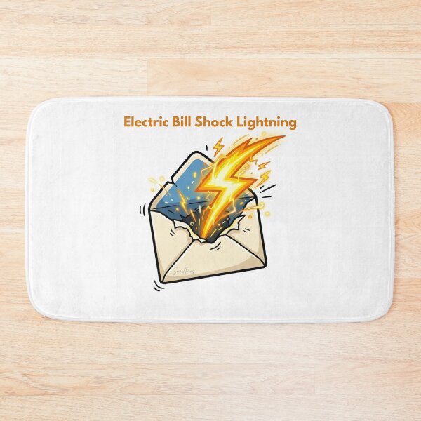 Item preview, Electric Bill Shock Lightning Bolt Mail Envelope Funny Pun designed and sold by SmartPuns.