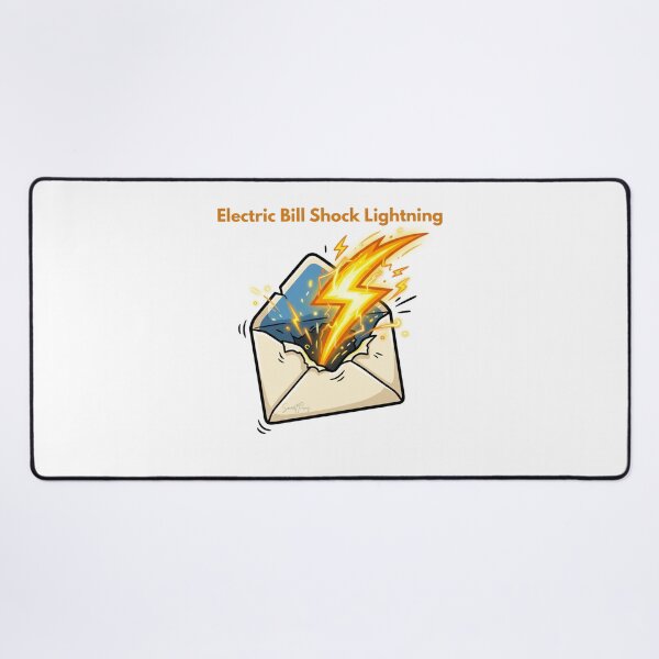 Item preview, Electric Bill Shock Lightning Bolt Mail Envelope Funny Pun designed and sold by SmartPuns.