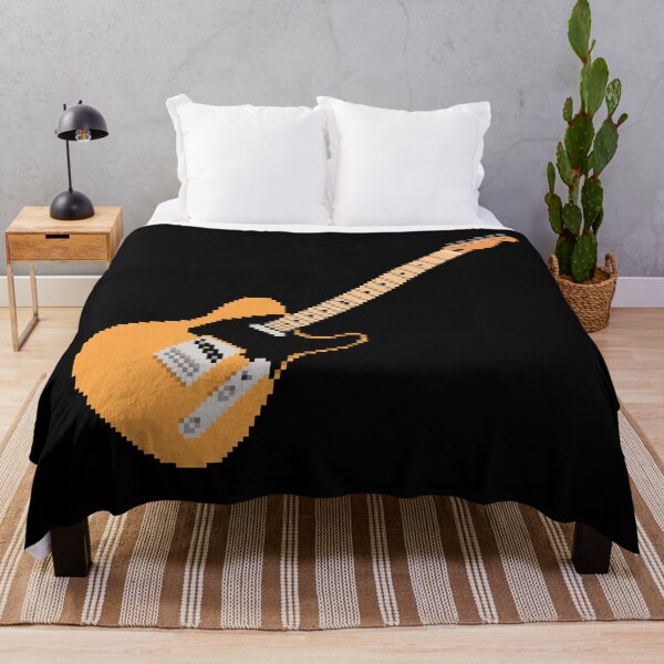 Item preview, Butterschottch Blonde Pixel Art Telecaster Guitar - 8-Bit Retro designed and sold by OpenTabsDesigns.