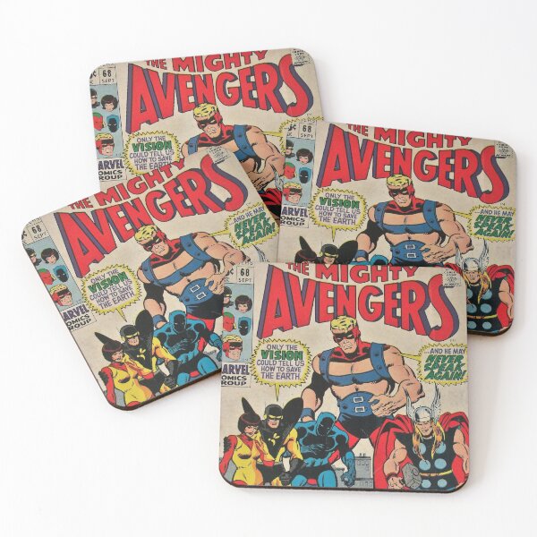 Item preview, Marvel Mighty Avengers Comics Comic Book Original Custom Vintage Movie Poster Art designed and sold by Cool Robot Bro..