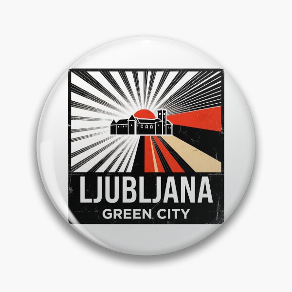 Item preview, Ljubljana Slovenia Vintage Print - Ljubljana Dragon designed and sold by OzzFrequency.