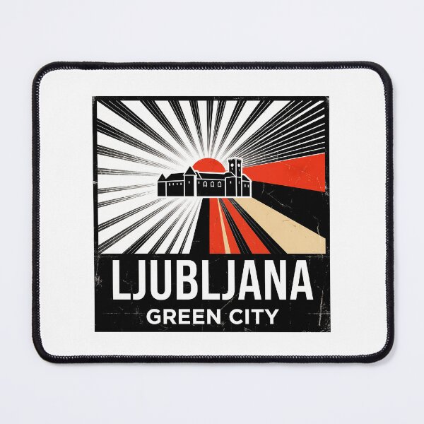 Item preview, Ljubljana Slovenia Vintage Print - Ljubljana Dragon designed and sold by OzzFrequency.