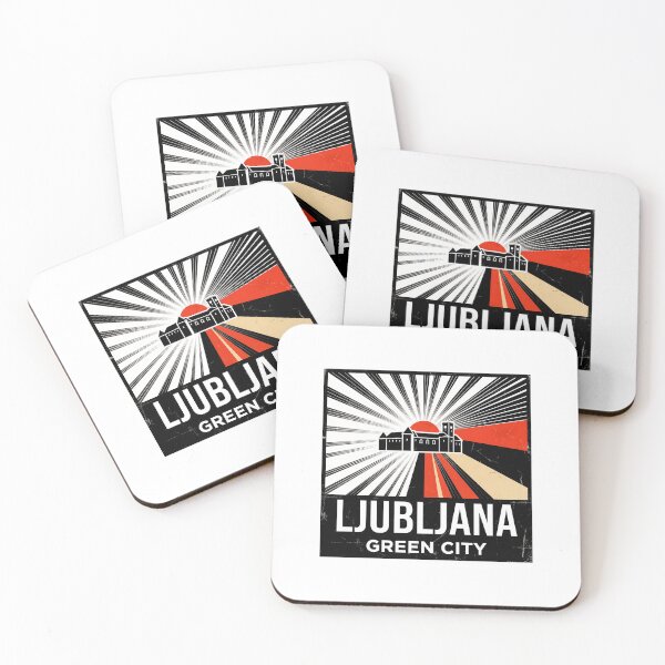 Item preview, Ljubljana Slovenia Vintage Print - Ljubljana Dragon designed and sold by OzzFrequency.