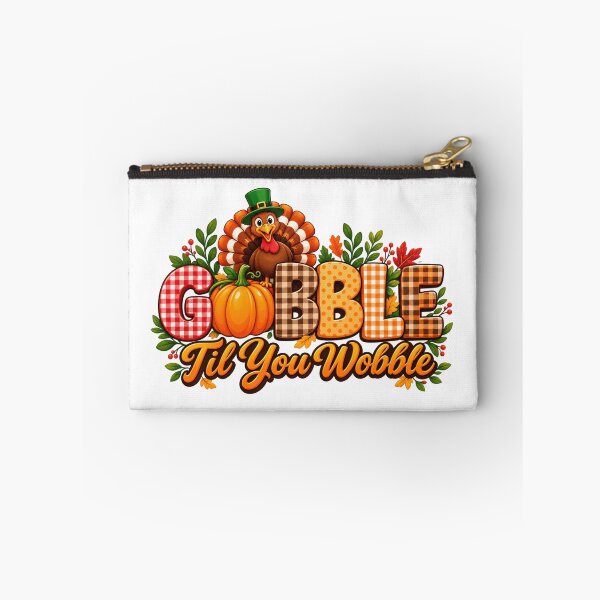 Item preview, Gobble Til You Wobble - Funny Thanksgiving Turkey Foodie Quote designed and sold by Final Chance Designs⭐️⭐️⭐️⭐️⭐️.