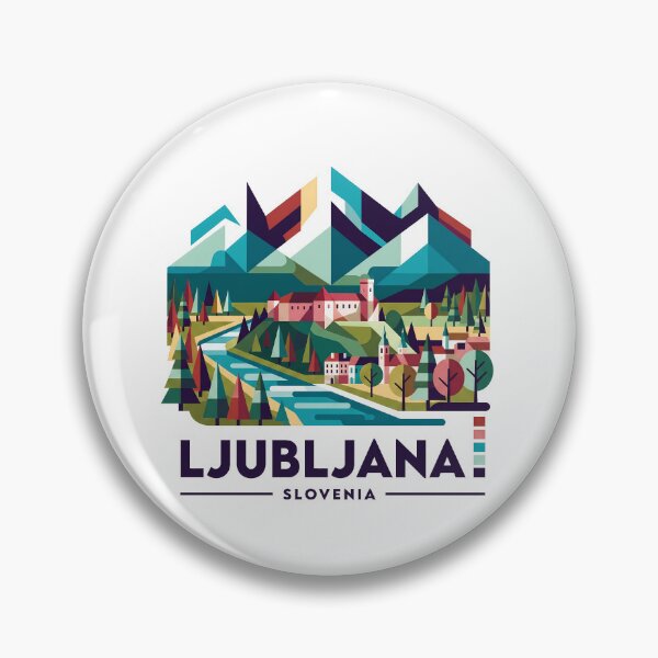 Item preview, Ljubljana Slovenia Vintage Print - Ljubljana Dragon designed and sold by OzzFrequency.