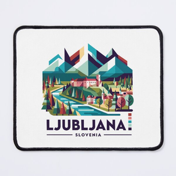 Item preview, Ljubljana Slovenia Vintage Print - Ljubljana Dragon designed and sold by OzzFrequency.