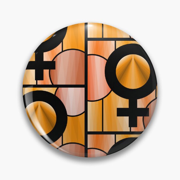 Artikelvorschau, Venus-Symbol aus warmem Orange im Buntglas | Himmelsplanetenkunst entworfen und verkauft von JayMakesTiktok.