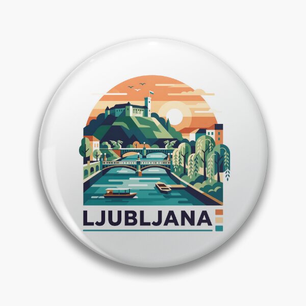 Artikelvorschau, Ljubljana Slowenien Vintage Druck - Ljubljana Drache entworfen und verkauft von OzzFrequency.