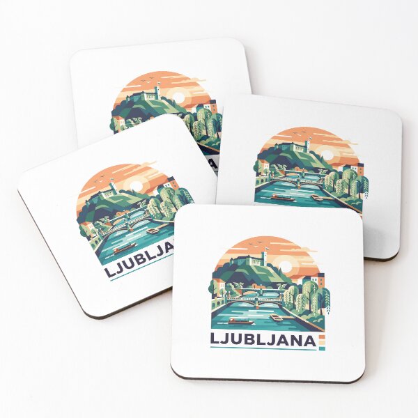 Item preview, Ljubljana Slovenia Vintage Print - Ljubljana Dragon designed and sold by OzzFrequency.